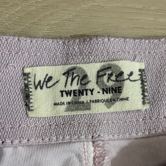 We The Free flare pants cotton bohemian chic Soft Pink Apparel - Picture 2 of 16